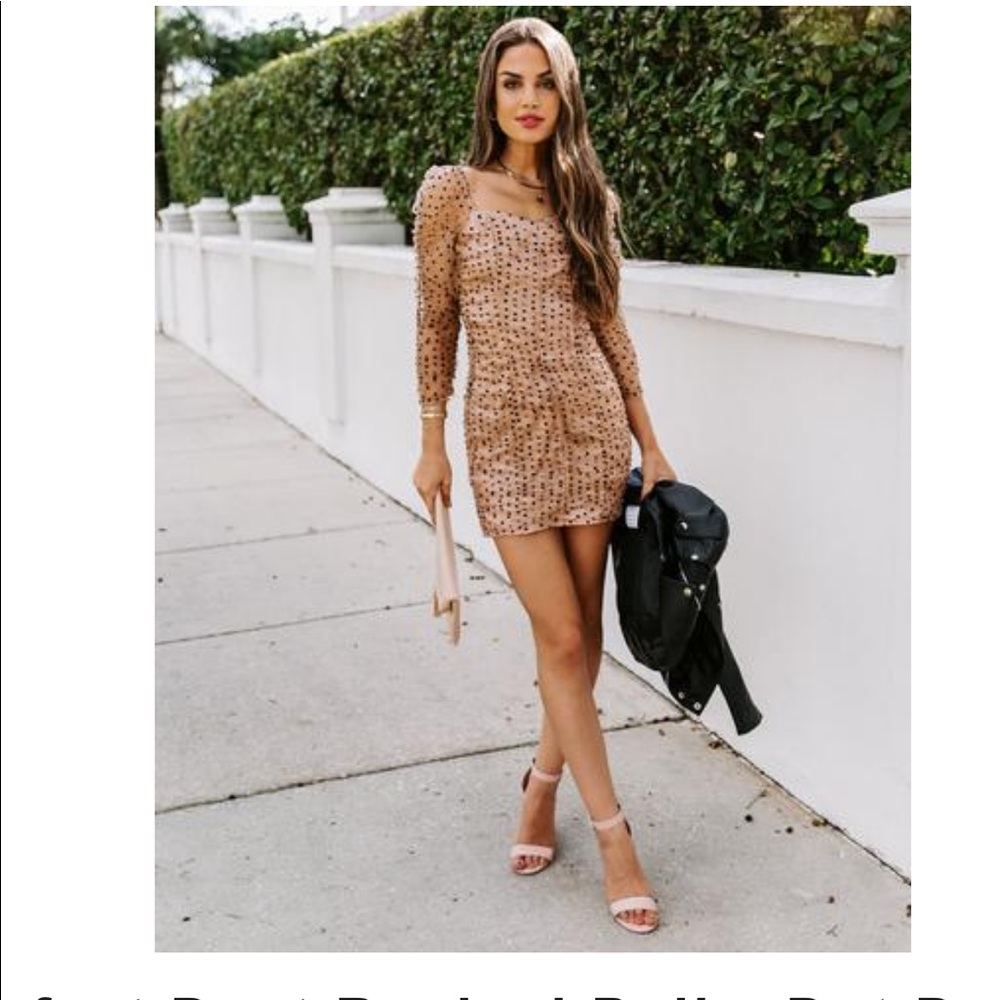 Vici polka dot mini dress